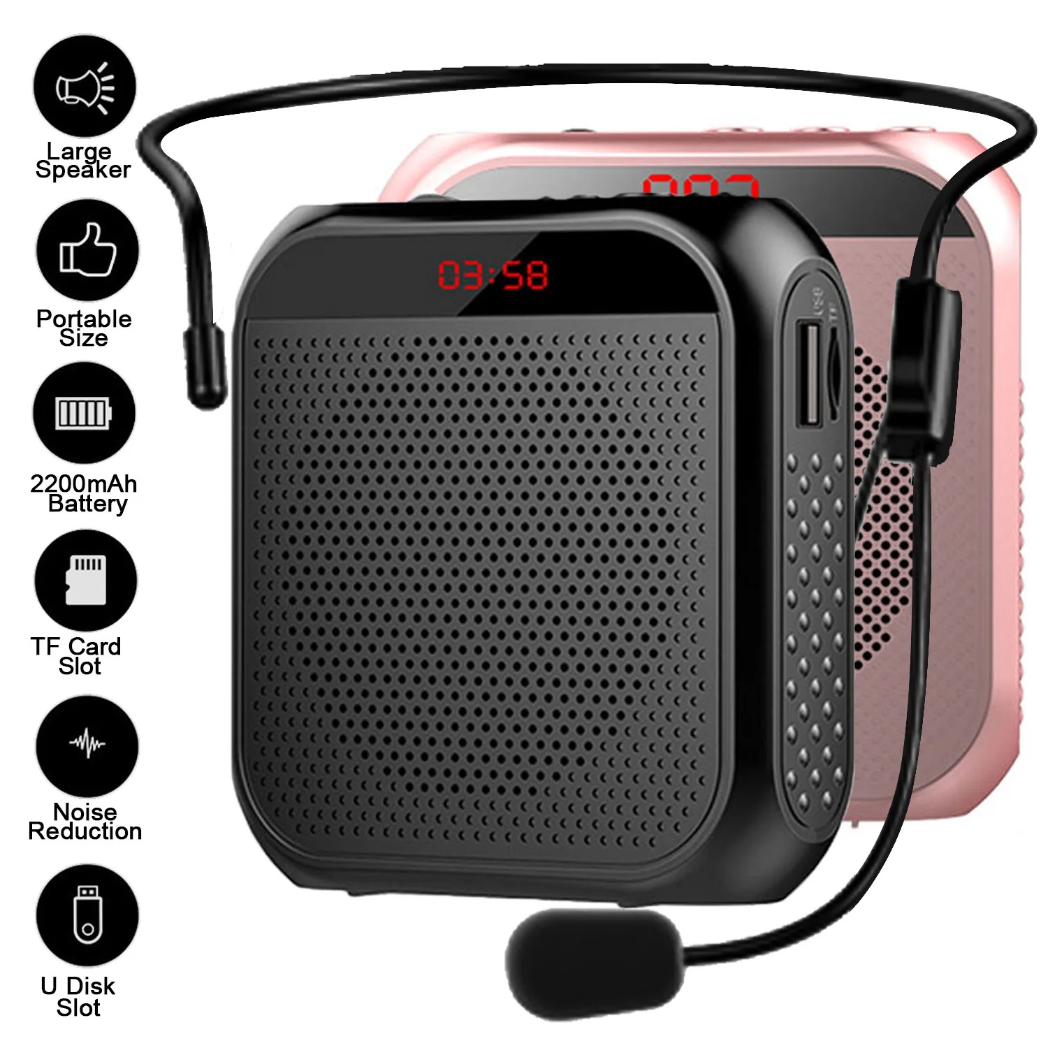 Portable Amplifier Mini - Portable Voice Amplifier Megaphone Mini Audio
