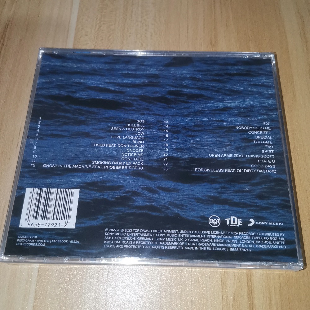 SZA SOS CD R&B Pop Soul Music  - Audio Music Songs review and price