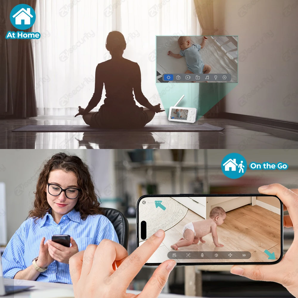 2K WiFi Baby Monitor with Scre - Audio Music Track review and price