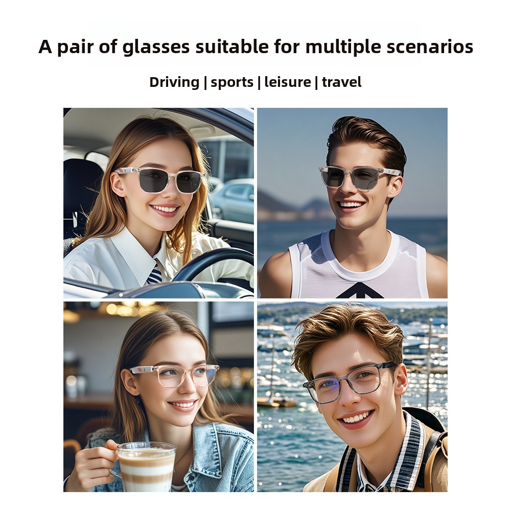 Smart bluetooth ai glasses out - Audio Music Songs review and price